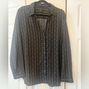 Ann Taylor Chain Link Blouse. Size XXL.